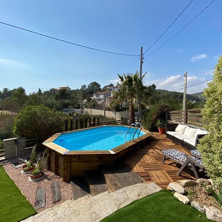 Amazing Vila Close To Sitges, Jacuzzi, Swimming Pool & Exellent Views Olivella Bagian luar foto