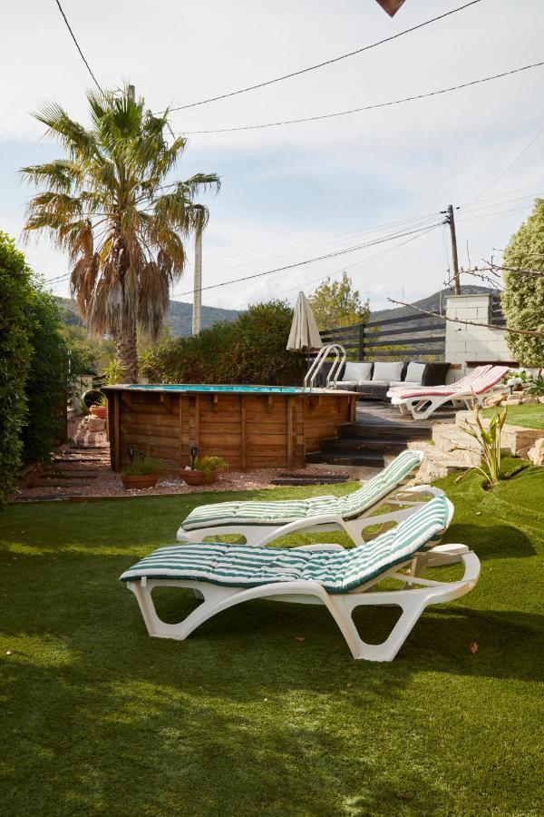 Amazing Vila Close To Sitges, Jacuzzi, Swimming Pool & Exellent Views Olivella Bagian luar foto