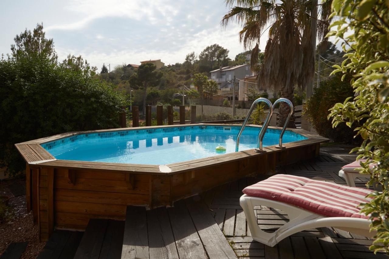 Amazing Vila Close To Sitges, Jacuzzi, Swimming Pool & Exellent Views Olivella Bagian luar foto